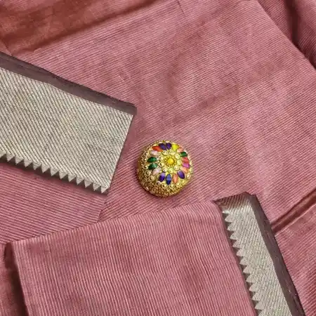 MulBerry Mangalagiri Cotton Silk Blend 150k Border Saree