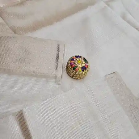 Baige Mangalagiri Handloom Silk Cotton Blend 150k Border Saree