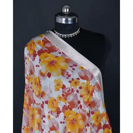 Mangalagiri Cotton Silk Blend Screen Print Dupatta