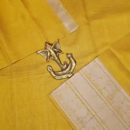 Honey Mangalagiri HandLoom Pure Silk Cotton Blend 300k Border Saree