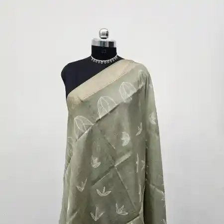 Mangalagiri Sillk Cotton Blend Needle Shibori Dupatta