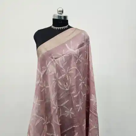 Mangalagiri Sillk Cotton Blend Needle Shibori Dupatta